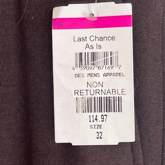 NEW Vince Wool Blend Flat Front Trousers Men's Size 32 - Picture 11 of 11